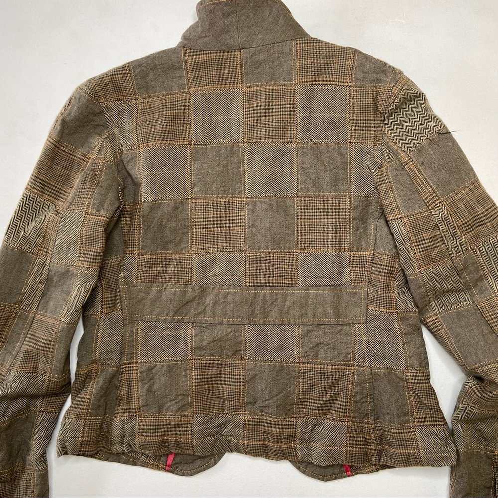 Gap Tweed Houndstooth Patchwork Jacket - image 7
